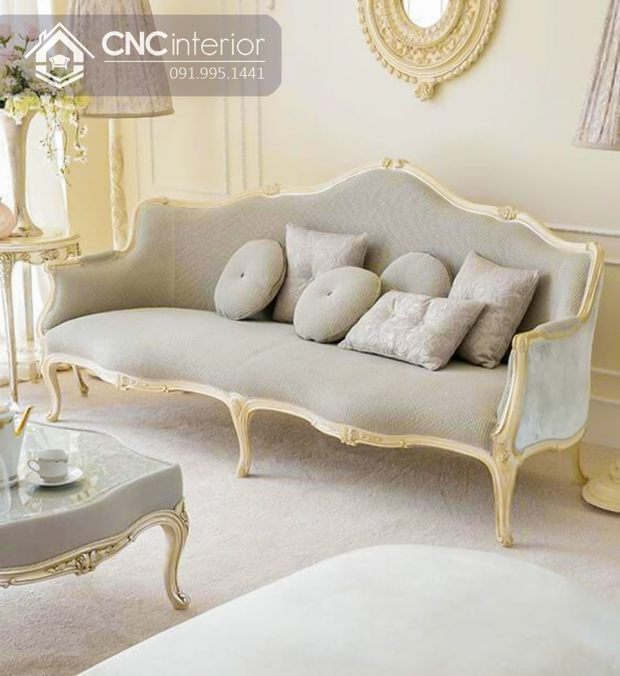 Ghế sofa tân cổ điển cho phòng khách sang trọng CNC 27 3