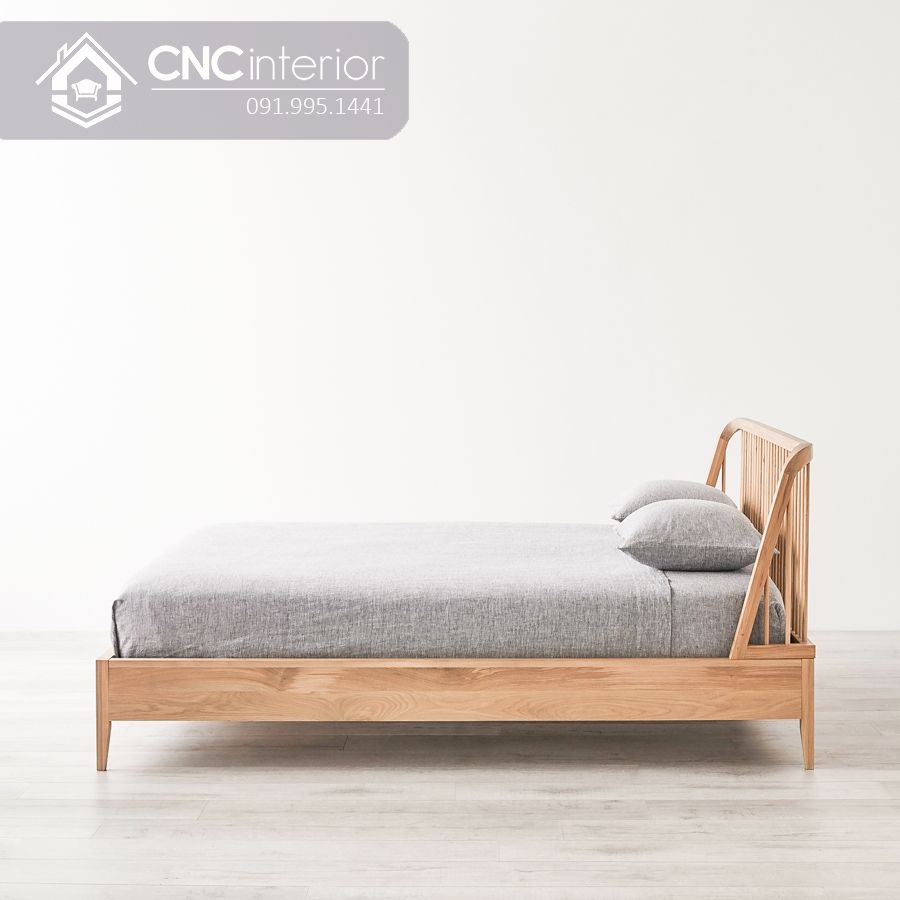 Giường ngủ gỗ tự nhiên bền chắc CNC 14 2
