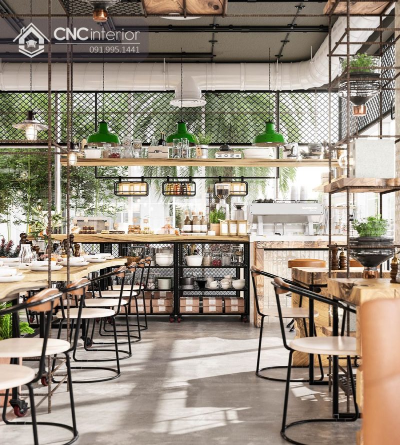 Nội thất CNC - Công trình nhà hàng Industry Tân Phú