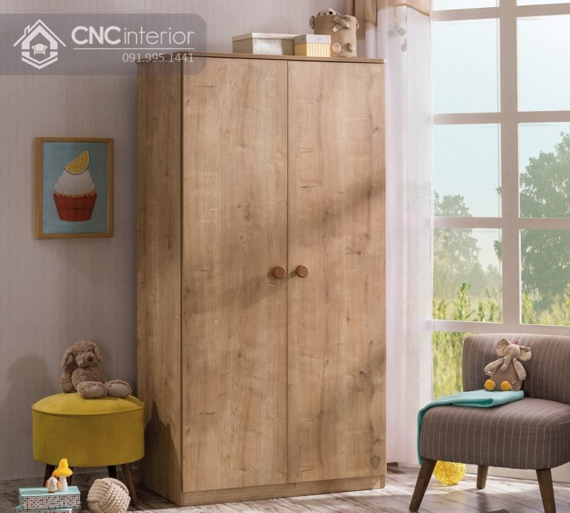 Tủ quần áo trẻ em bằng gỗ CNC 22