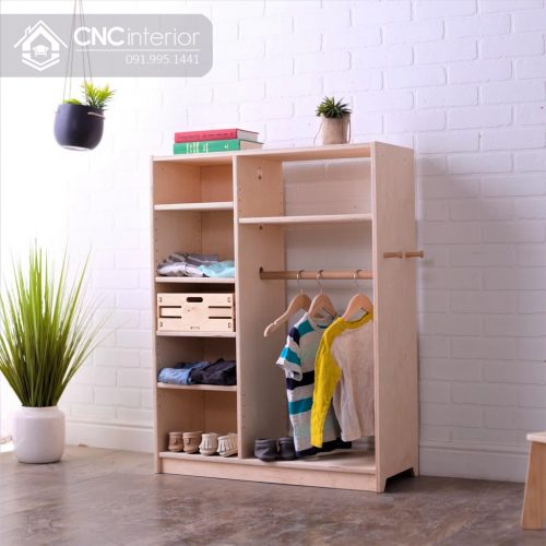 Tủ quần áo trẻ em bằng gỗ CNC 25