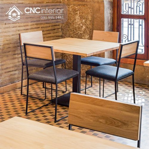 Bàn ghế cafe CNC 39