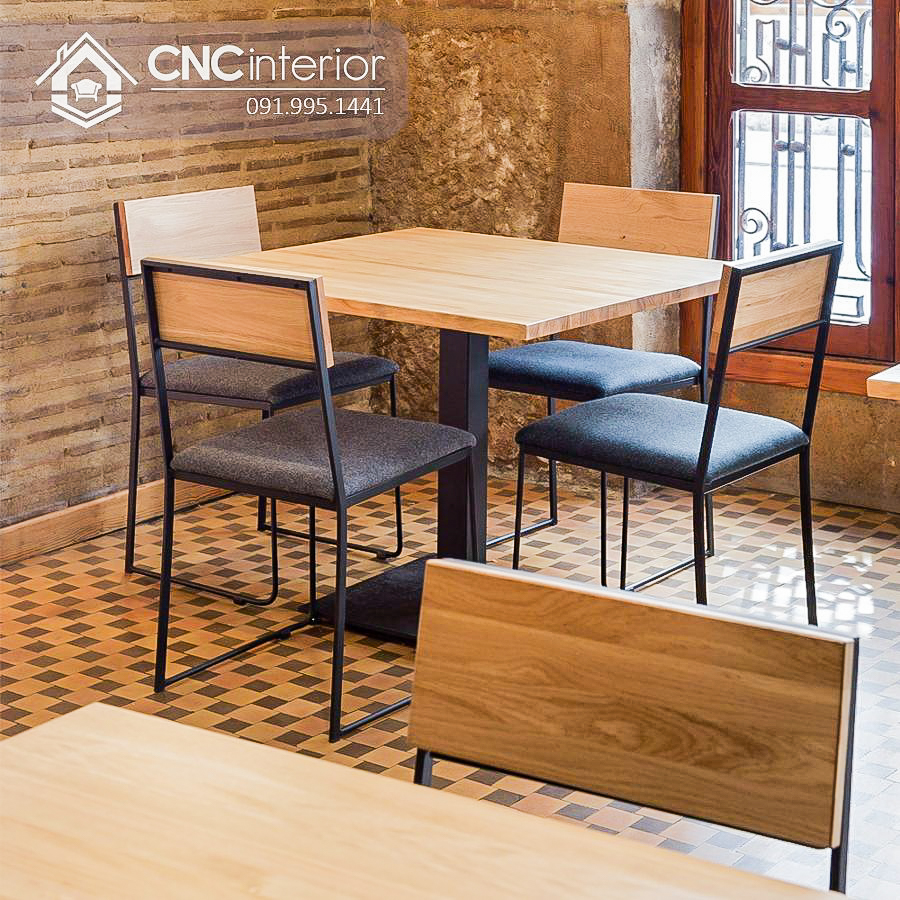 Bàn ghế cafe đơn giản CNC 39 2