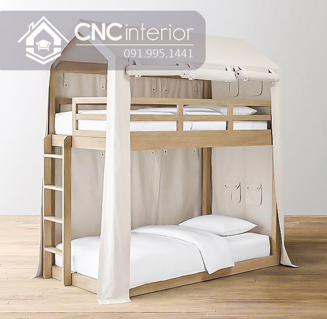 Giường 2 tầng trẻ em đơn giản CNC 16 1