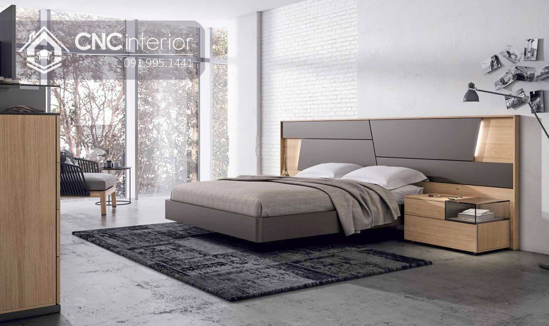 Giường ngủ đẹp phong cách contemporary CNC 68