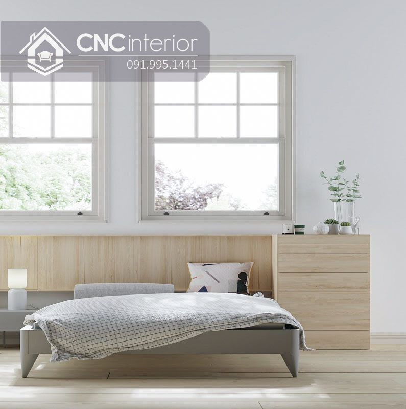 Giường ngủ kiểu nhật phong cách tối giản CNC 52 2