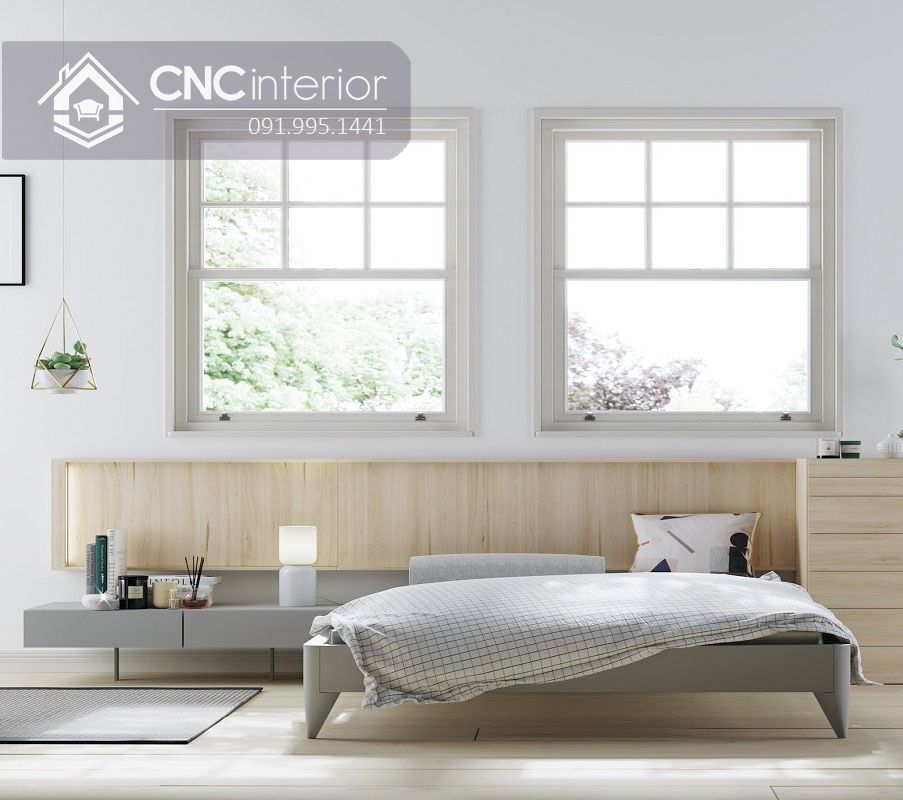 Giường ngủ kiểu nhật phong cách tối giản CNC 52 1