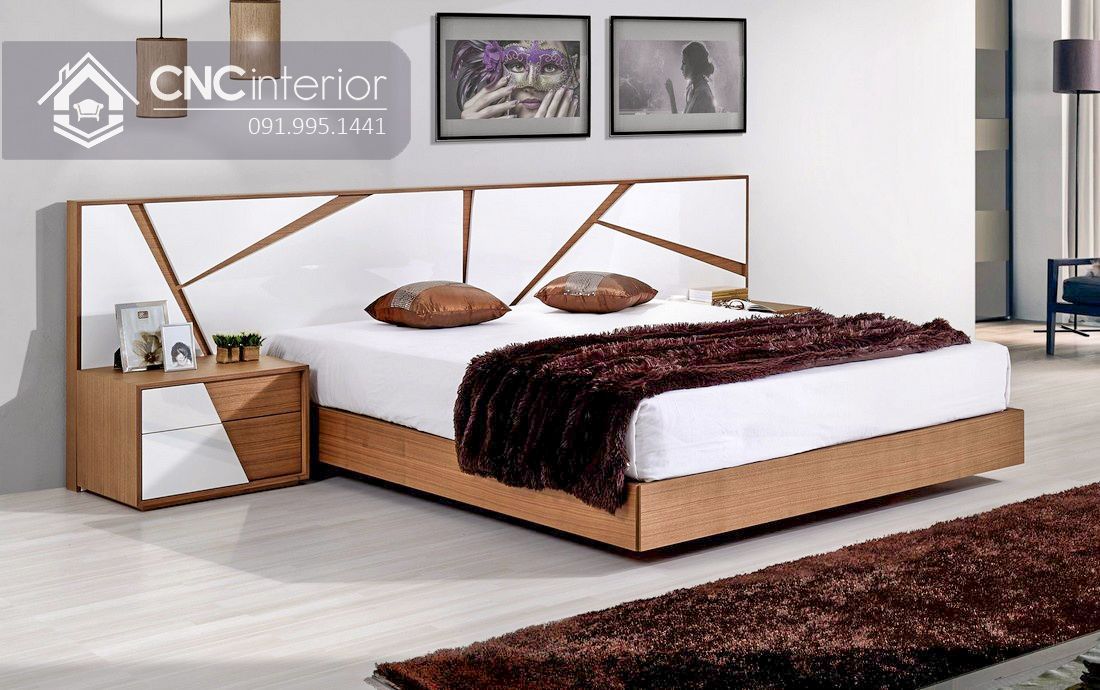 Giường ngủ gỗ công nghiệp CNC 65