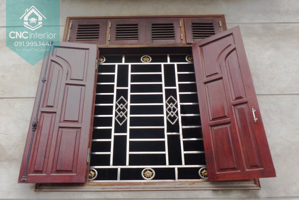 Mẫu cửa sổ gỗ hiện đại 1