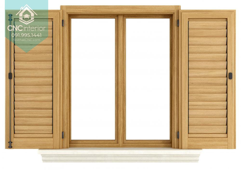 Mẫu cửa sổ gỗ hiện đại 2