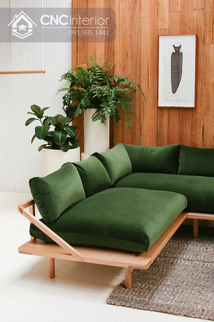 Sofa gỗ đẹp hiện đại trẻ trung CNC 29 2