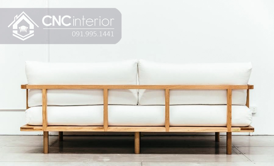 Ghế sofa gỗ đẹp mắt trẻ trung CNC 34 5