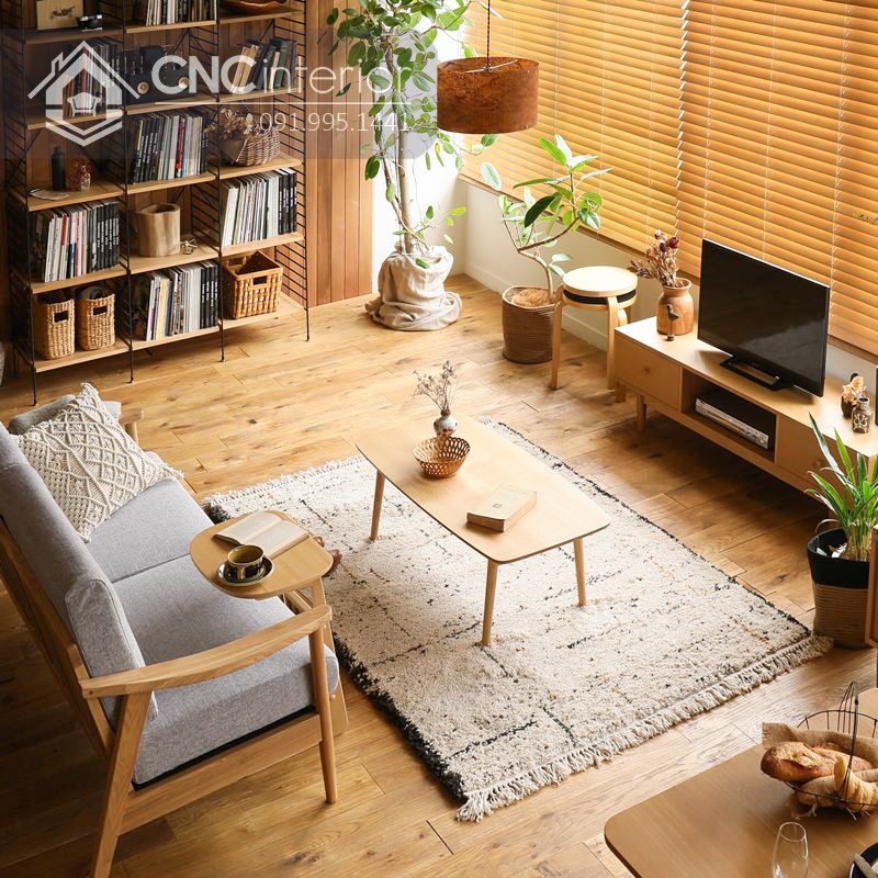 Sofa gỗ phòng khách đẹp tinh tế CNC 35 6